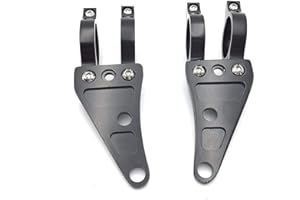 HTTMT HTT Motorcycle Black 35mm Turn Signal Clamps Headlight Mount Bracket Fork Ear Chopper Cafe Racer Black for Universal CBR Kawasaki Suzuki Harley Davidson