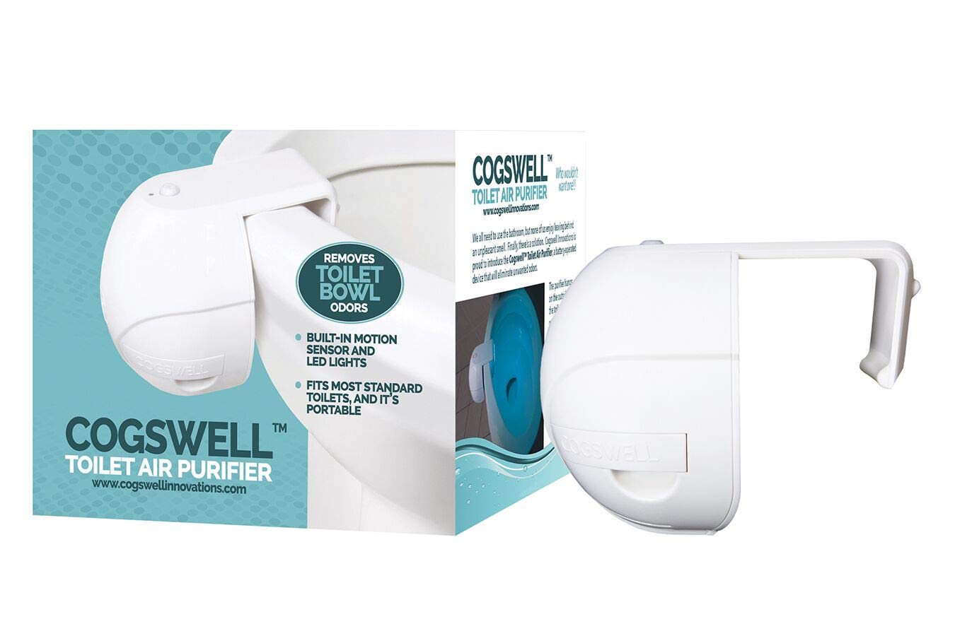 COGSWELL Bathroom Toilet Odor Eliminator No Chemical Air Deodorizer System