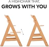 hauck Alpha+ Natural Wooden High Chair Beechwood 6 Months to Adult view 8