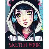 Sketch Book: Anime Manga Sketch Book For Teen Girls For Drawing And Sketching.
