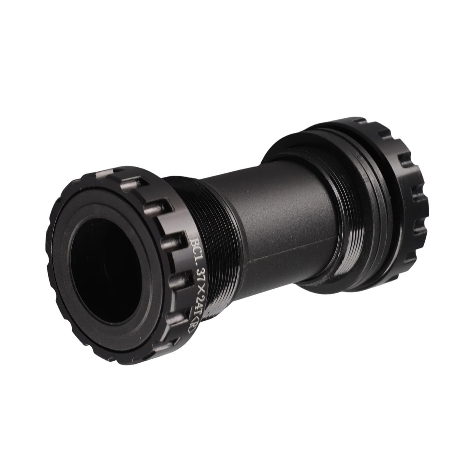 SUNGOOYUE Bike Bottom Bracket, 1.37x24T 68‑73mm Aluminum Alloy BB Bottom Brackets for Road Bicycles Mountain Bikes (Black)