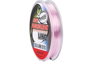ANGRYFISH 100% Fluorocarbon Fishing Line and Fluorocarbon Leader-Invisible Underwater-Faster Sinking- Ultralow Stretch(2-30LB)