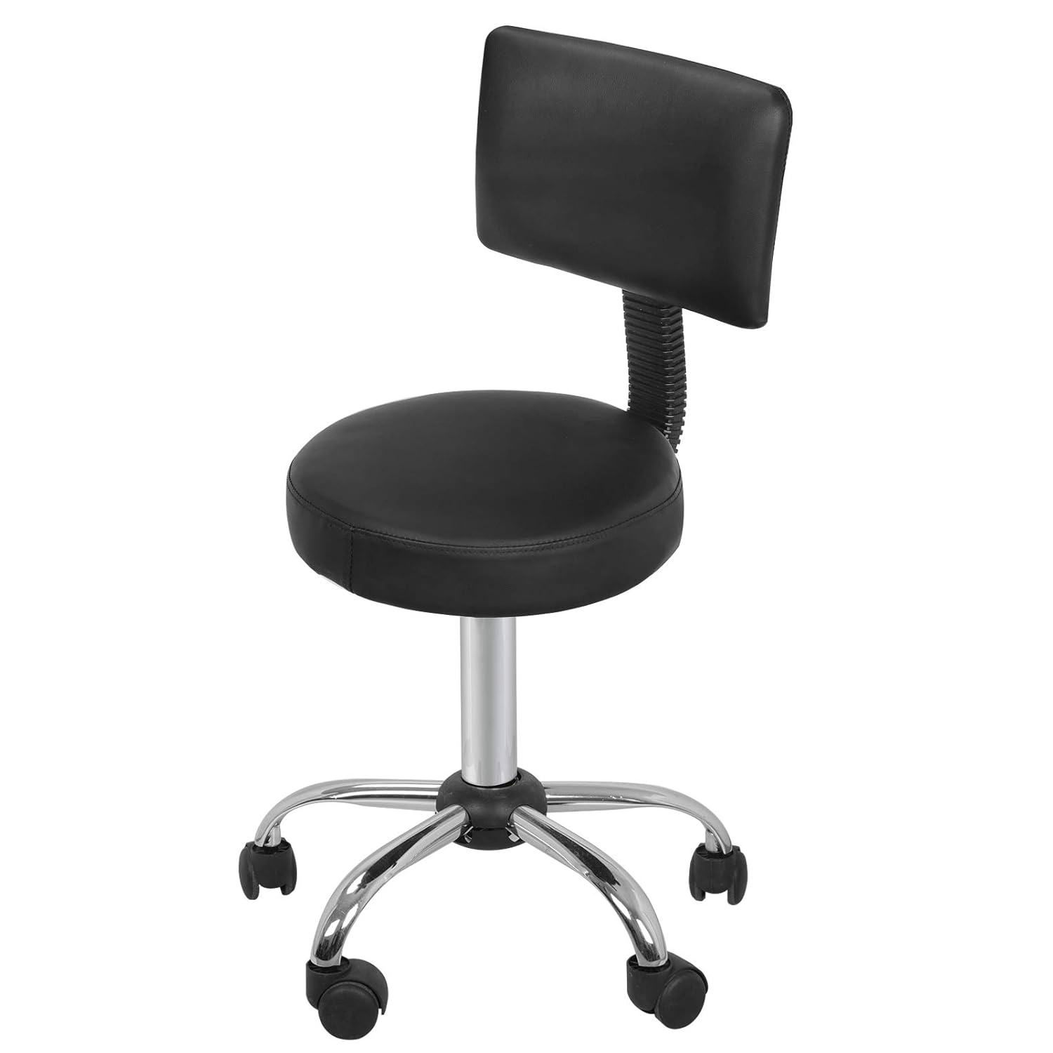 Hydraulic Swivel Medical Salon Stool Clinic Spa Massage Stool Rolling Manicure Chair W/Backrest for Tattoo Facial Spa: Beauty