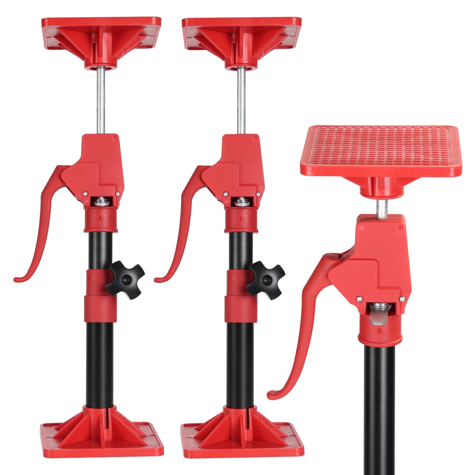 Photo 1 of Cabinet Jacks for Installing Cabinets, 11.8" to 23.5" Third Hand Tools Adjustable Support Pole, 3rd Hand Support System for Upper Cabinet Installation, Each 78 LB Capacity, 2 Pack