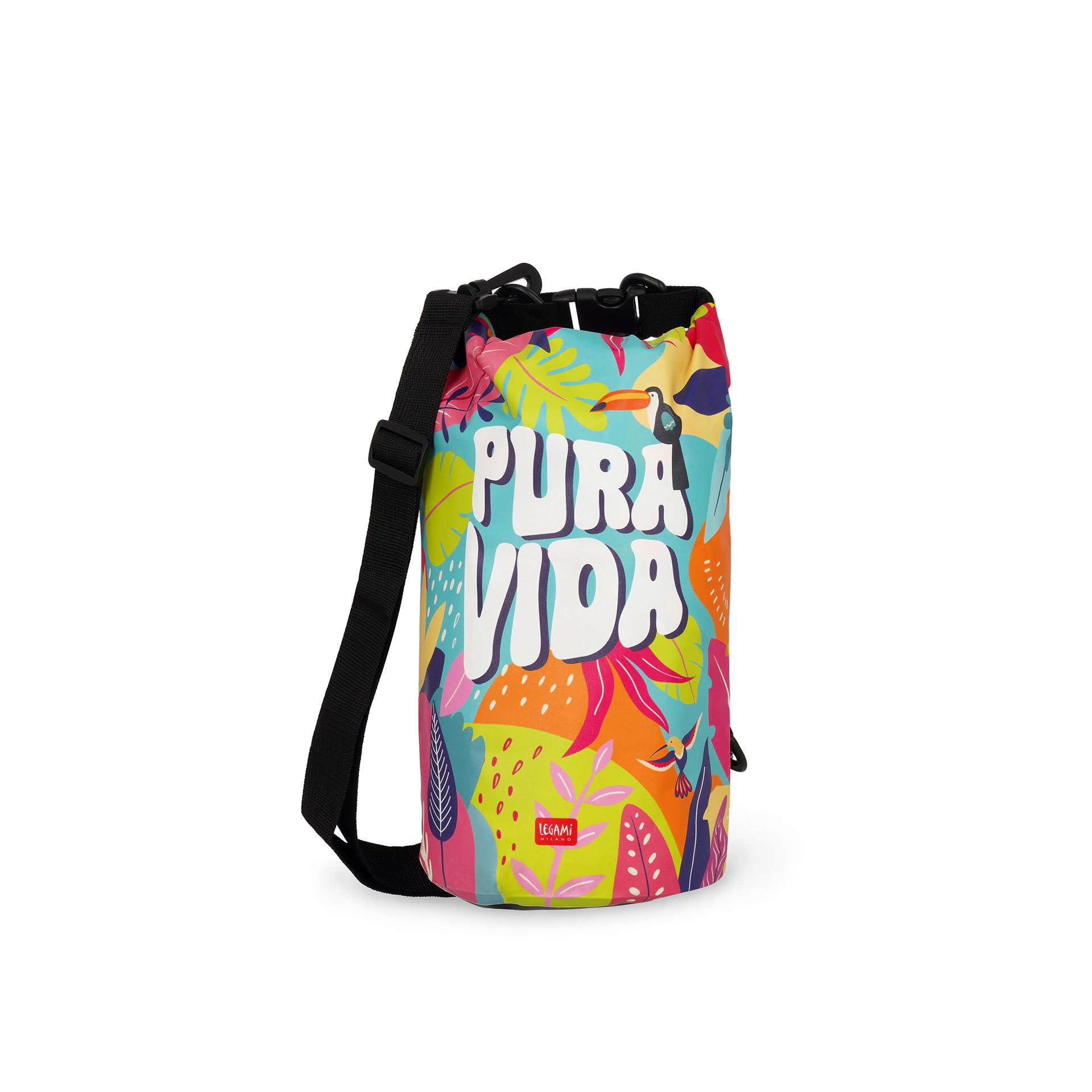 Legami - Waterproof Bag, Waterproof Sea Bag, 3 litres, Dry Bag, Airtight Closure, Lightweight, Compact, Easy to Carry, Travel, L, Travel