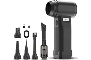 OVVGO Electric Compressed Air Duster, 300,000RPM Cordless Air Blower for Dust Removal, Duster/Vacuum 2-in-1 with 9 Speeds, 20