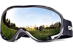 HUBO SPORTS Ski Goggles Over Glasses-Ski Snowboard Snowmobile Goggles for Men Women Adult, Anti Fog 100% UV Protection