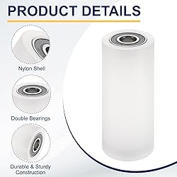 uxcell 2Pcs Nylon Roller Wheel with