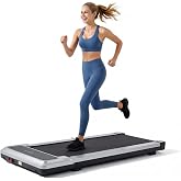 NEWBULIG Walking Pad Treadmills for Home with Remote Control&amp;LED Display | Lightweight Office Walk Machine Portable Compact Treadmill Small Under Desk for Walking Jogging Running
