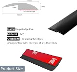 Zayejod 2M Black Self-Adhesive PVC Floor Doorway Threshold Strip 30mm x 4mm view 2