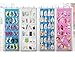 Uphome Clear Over The Door Shoe Organizer/Storage Rack - Space-Saving Hanging PEVA 24-Pocket Organizer Bag with Free Hooks,Purple