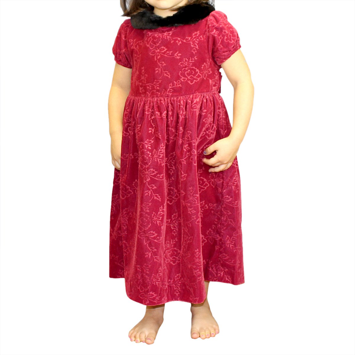 gymboree red velvet dress