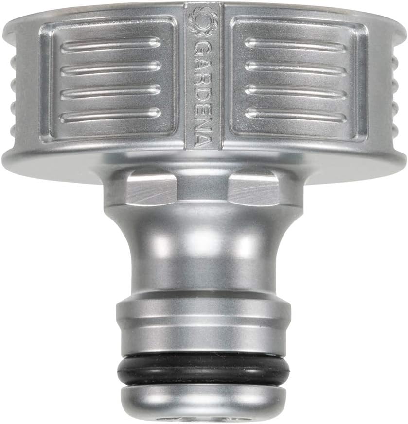 Gardena Premium Tap Connector, 33.3 mm (G 1 inch): Adapter for taps Frost-Resistant, Packaged (18242-20), Silver, 33,3mm (G 1") - Image 3