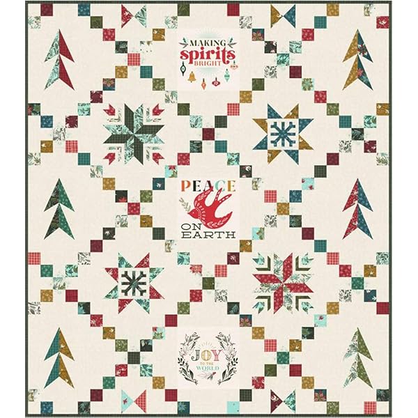 Simply Beautiful Quilt Kit featuring Beautiful Day by Corey Yoder, measures 74" x 90