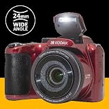 KODAK Pixpro Astro Zoom AZ255 16MP 25X 1080p 24mm 3 LCD Red with 32GB SD view 5