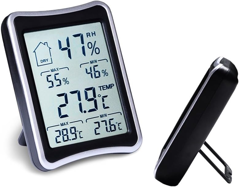 FENGMAI Indoor Digital Hygrometer Thermometer Electronic Thermometer Humidity Monitor with Large LCD Display FNG002