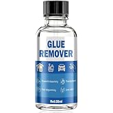kuailaya Glue Remover, Adhesive Remover, Glue Removal with Precision Brush | Highly Efficient and Fast Dissolution, Low Odor, Substrate Safe for Metal, Plastic, Wood, Glass, Transparent, 50ml