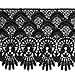 BLACK Venise Lace Ribbon Trim for bridal, apparel, home decor, 3-1/2 Inch by 1 Yard, BAT-6963