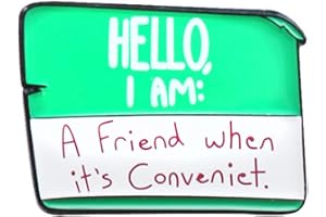 ink2055 Hello I Am Only Important When Needed Unisex Enamel Brooch Pin Slogan Badge Gift,Vintage Fashion Brooch Pins for Women Teen Girls Crafts Gift