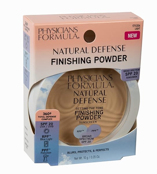 PHYSICIANS FORMULA NATURAL DEFENSE SETTING POWDER, FACE & FINISHING POWDER, SPF 20 LIGHT | DERMATOLOGIST TESTED, CLINICIALLY TESTED