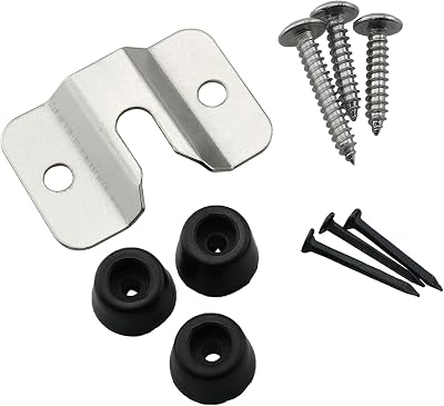 Gunwon Dartboard Bracket Set Hanging Kit Stainless Steel Silver Black