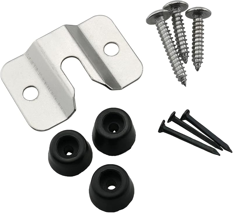 Gunwon Dartboard Bracket Set Hanging Kit Stainless Steel Silver Black