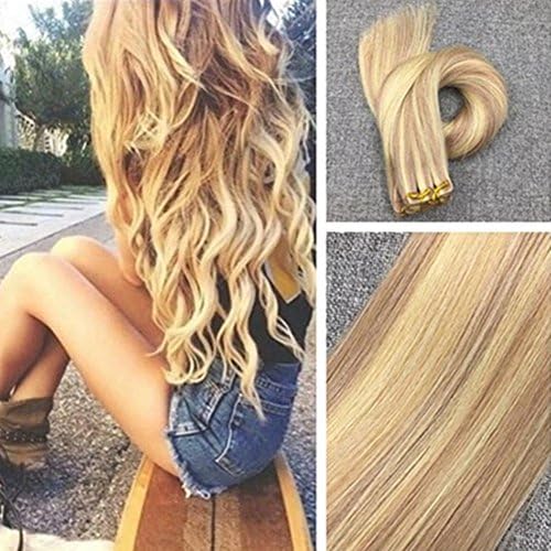 22 P18 613 Moresoo 22 Inch Tape On Long Straight Hair