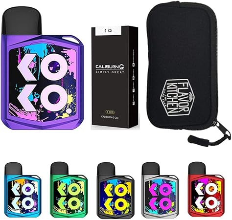Amazon Prime Uwell Caliburn Koko Prime カリバーン ココ プライム 交換用コイル１箱 Flavorkitchenオリジナルpodポーチセット Purple ノーブランド品 電子たばこ