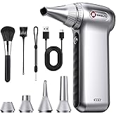 Compressed Air Duster-125,000 RPM Cordless Electric Air Duster, Rechargeable Super Power Air Blower with 3-Gear Turbo Fan, Air Blower for PC, Keyboard, Outdoor, Car & Home