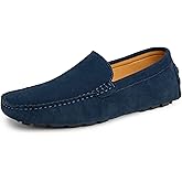 Go Tour Mens Handmade Suede Leather Casual Loafers Shoes