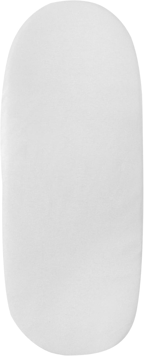 1x Moses Basket 100% Cotton Fitted Sheet White