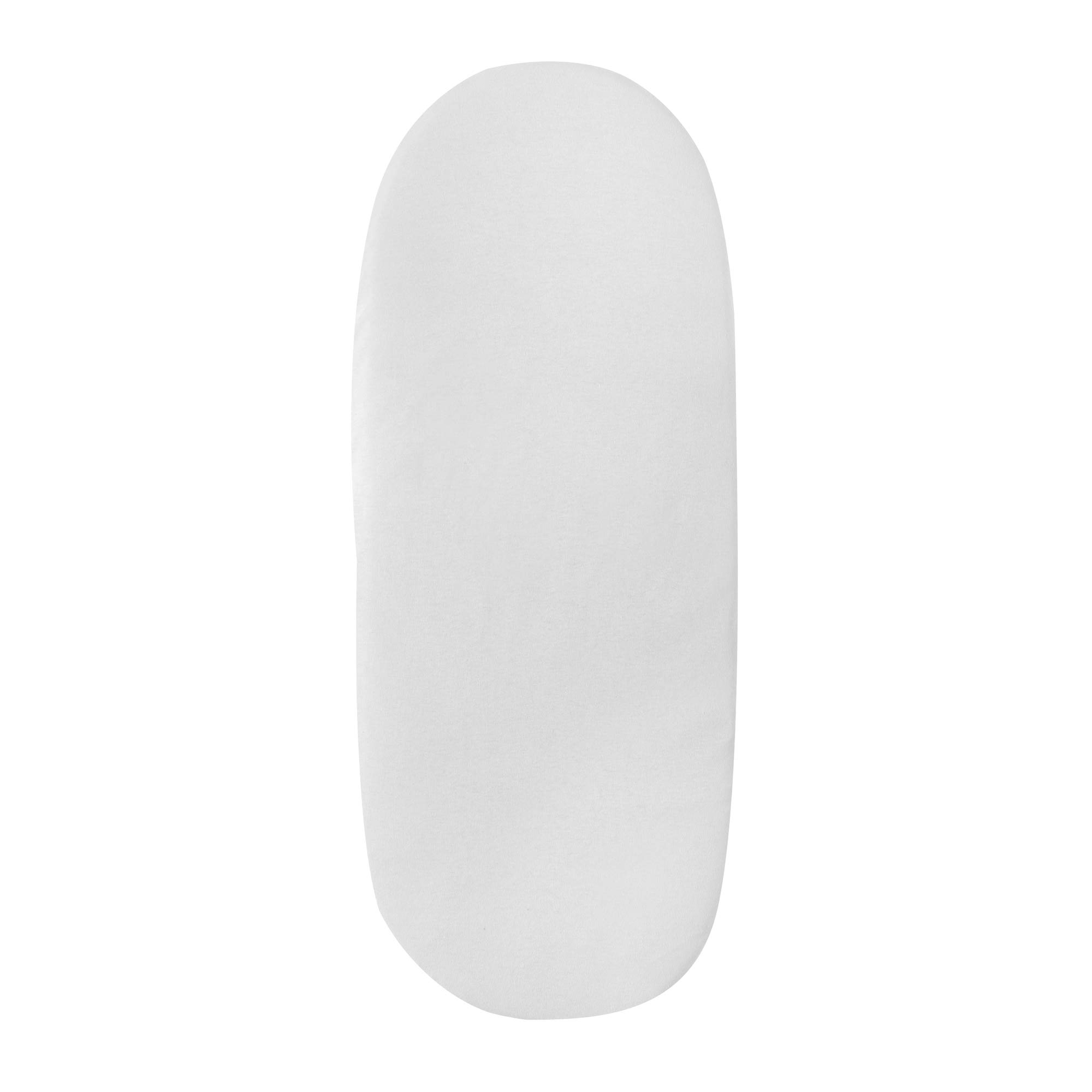 1x Moses Basket 100% Cotton Fitted Sheet White