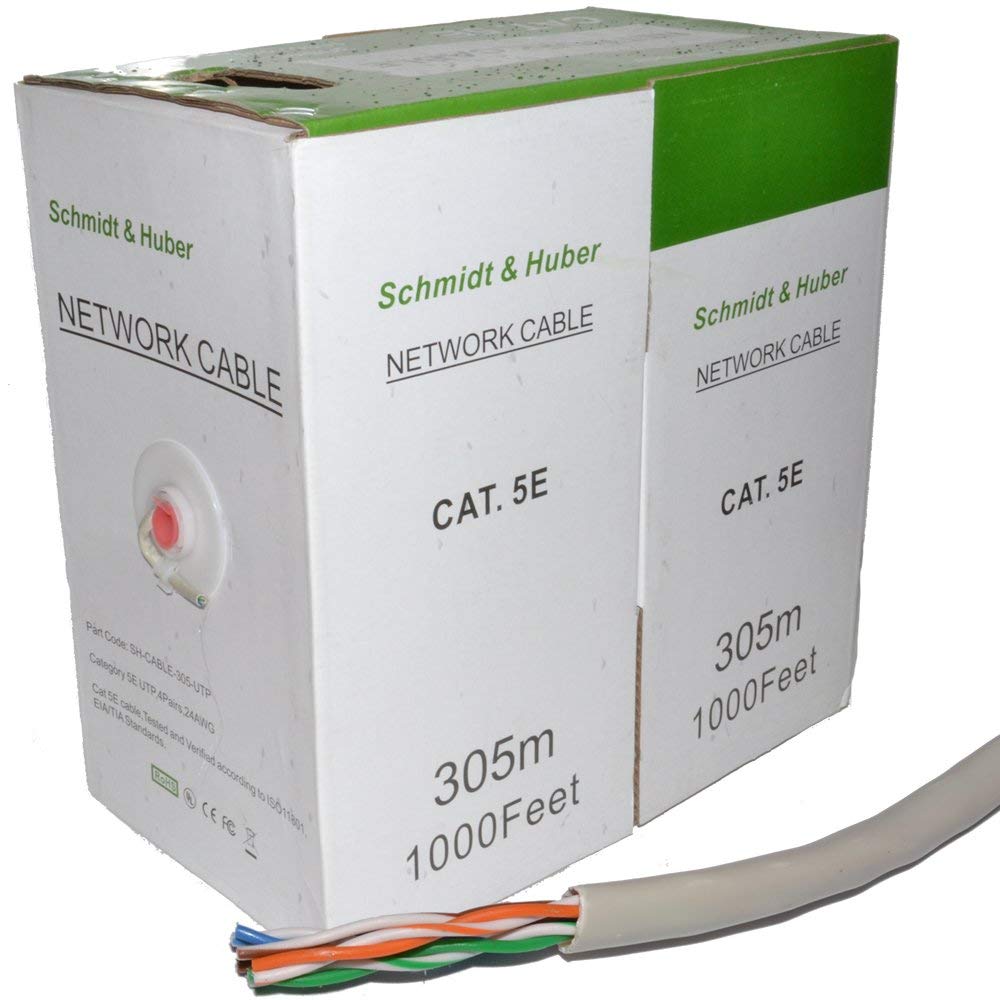 Gembird 1000ft AWG 24 CCA UTP Solid Cat5e Cable