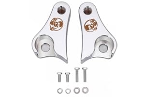 TDZ MOTO 2008-2023 Chrome 1'' Inch Lowering Link Blocks Kit Fits for Harley Davidson Touring Street Glide/Road King/Electra Glide/Road Glide/Ultra Limited/Special/CVO