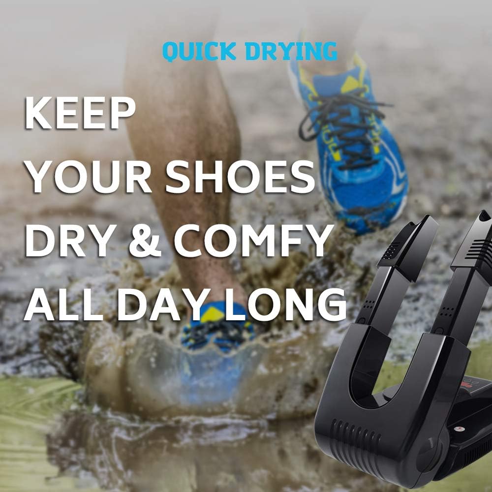 DR.PREPARE Boot Dryer Shoe Dryer Ozone, Glove Dryer & Boot Warmer with Heat Blower, Portable Adjustable Rack and Timer, Folding Design & Quick Drying for Shoes, Gloves, Hats, Socks, Ski Boots (Ozone): Home & Kitchen