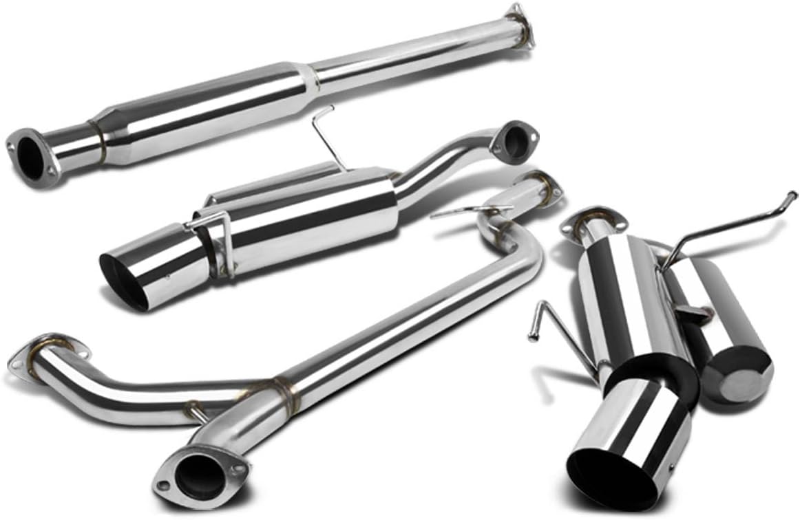 DNA Motoring CBETSX CBETSX Stainless Steel Catback Exhaust System, Cat
