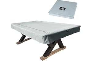 COLLAPSAR 7/8/9FT Heavy Duty 600D Polyester Canvas Billiard Pool Table Cover(7 Colors Available) (Gray, 8-Foot)