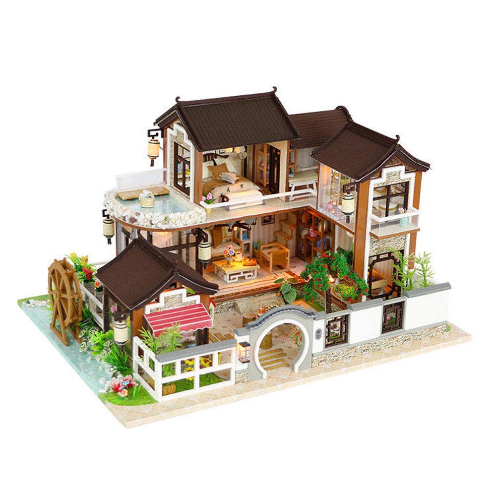  Mini Doll House Diy Miniature Furniture Wooden