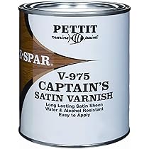 Pettit Paint Z-Spar Captains Satin Sheen Varnish V975, Quart