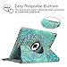 Fintie Rotating Case for iPad 6th / 5th Generation (2018 2017 Model, 9.7 inch), iPad Air 2 (9.7 Inch), iPad Air 1 (9.7 Inch) - 360 Degree Rotating Protective Stand Cover Auto Sleep, Shades of Blue