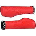 SOLODRIVE Ergonomic Design Bike Grips, Comfortable Bicycle Handlebar Grips, Single Lock-on Mountain Bike Grips, Non-Slip Handle Grips, Fit MTB, E-Bike, Hybrid, Scooter