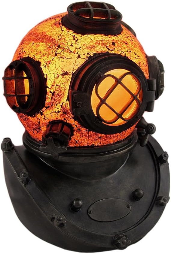Nautical Tropical Imports 18 Inch H Diving Helmet Accent
