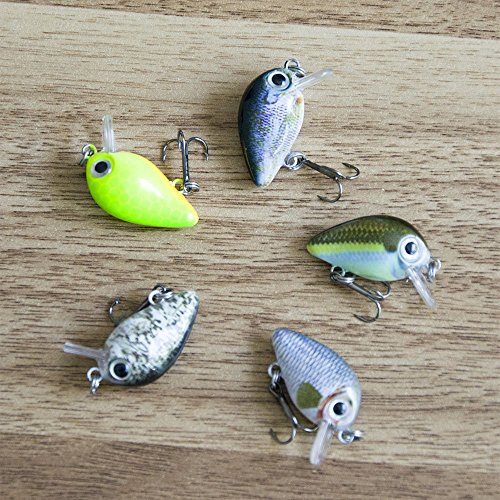 FOVONON Crankbaits Set Lure Fishing Hard Baits Swimbaits Boat Ocean Topwater Lures Kit Fishing Tackle Minnow Vib Set for Trout Bass Perch Fishing Lures with Box (F103B) - Thumbnail 4