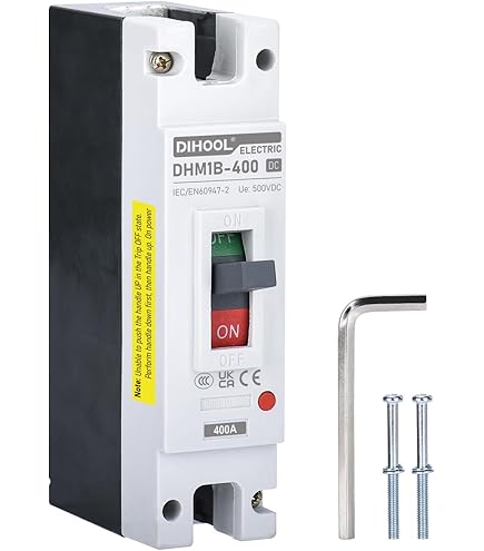 DC Circuit Breaker 2P 200A - Solar System Breaker For 12V-125V RV & Battery Applications