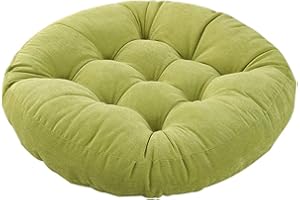 Tiita Round Cushion 22"x22" Floor Seat Pillows Meditation Pillow for Seating on Floor Windows Pad for Yoga Living Room Sofa Balcony Indoor Outdoor, Green