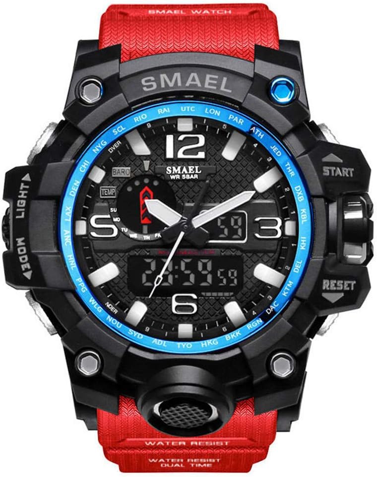 Men Military Watch 50m Waterproof Wristwatch LED Quartz Clock Sport Watch Male Sport Watch Men S Shock