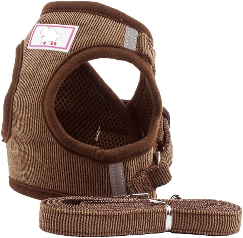 Flyproshop Dog Harness No-Pull Pet Harness Soft Cat Vest Harness Adjustable Outdoor Pet Vest Reflective Material for Dogs Easy Control Mesh Dogs Harness with Leash for Small Medium Large Dogs (M)
