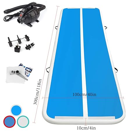 Fbsport 3M 4M 5M 6M AirTrack Aufblasbar Gymnastikmatte Tumbling Matte Air Bodenschutzmatte für Gym Training Yogamatte Trainin