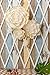 Handcrafted Flowers,Crepe Paper Flowers,Large Paper Flowers,For Baby Nursery Home Decor,Baby Shower,Nursery Wall,Wedding Backdrop,Wall Decor，Archway Decor(Gold flash Powder Edge Flowers Set of 5