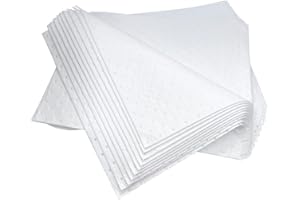 Yuxitia Heavyweight Oil Absorbing Pads,White Absorbing Heavy Weight Oil-Only Absorbent Mat Pad (20 Pads,15" x 20"')…
